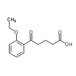 structure of CAS# 898791-59-8, 5-(2-Ethoxyphenyl)-5-oxopentanoic acid;5-(2-Ethoxyphenyl)-5-oxovaleric acid