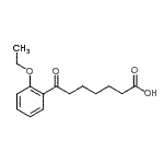 结构式 CAS# 898791-63-4, 7-(2-乙氧基苯基)-7-氧代庚酸