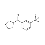 结构式 CAS# 898791-66-7, 环戊基[3-(三氟甲基)苯基]甲酮