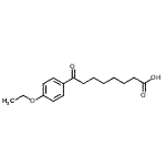 structure of CAS# 898791-71-4, 8-(4-Ethoxyphenyl)-8-oxooctanoic acid;8-(4-ethoxyphenyl)-8-oxooctanoic acid