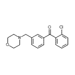 结构式 CAS# 898791-89-4, (2-氯苯基)[3-(4-吗啉基甲基)苯基]甲酮