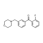 结构式 CAS# 898791-92-9, (2-氟苯基)[3-(4-吗啉基甲基)苯基]甲酮