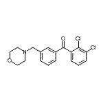 结构式 CAS# 898792-16-0, (2,3-二氯苯基)[3-(4-吗啉基甲基)苯基]甲酮