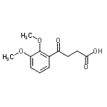 structure of CAS# 898792-27-3, 4-(2,3-Dimethoxyphenyl)-4-oxobutanoic acid;4-(2,3-Dimethoxyphenyl)-4-oxobutyric acid