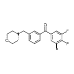 CAS#: 898792-34-2， [3-(4-Morpholinylmethyl)phenyl](3,4,5-trifluorophenyl)methanone