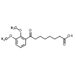 结构式 CAS# 898792-35-3, 8-(2,3-二甲氧基苯基)-8-氧代辛酸
