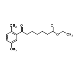 结构式 CAS# 898792-85-3, 乙基7-(2,5-二甲基苯基)-7-氧代庚酸酯