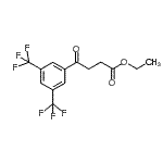 结构式 CAS# 898792-91-1, 乙基4-[3,5-二(三氟甲基)苯基]-4-氧代丁酸酯