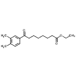 结构式 CAS# 898793-15-2, 乙基8-(3,4-二甲基苯基)-8-氧代辛酸酯