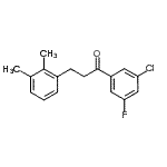 结构式 CAS# 898793-19-6, 1-(3-氯-5-氟苯基)-3-(2,3-二甲基苯基)-1-丙酮