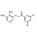 结构式 CAS# 898793-31-2, 1-(3,5-二氯苯基)-3-(2,3-二甲基苯基)-1-丙酮