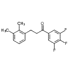 结构式 CAS# 898793-39-0, 3-(2,3-二甲基苯基)-1-(3,4,5-三氟苯基)-1-丙酮