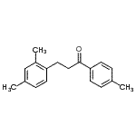 结构式 CAS# 898793-57-2, 3-(2,4-二甲基苯基)-1-(4-甲基苯基)-1-丙酮