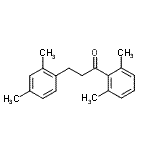structure of CAS# 898794-11-1, 3-(2,4-Dimethylphenyl)-1-(2,6-dimethylphenyl)-1-propanone;2',6'-dimethyl-3-(2,4-dimethylphenyl)propiophenone