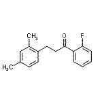 结构式 CAS# 898794-28-0, 3-(2,4-二甲基苯基)-1-(2-氟苯基)-1-丙酮