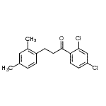 结构式 CAS# 898794-46-2, 1-(2,4-二氯苯基)-3-(2,4-二甲基苯基)-1-丙酮