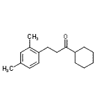 结构式 CAS# 898794-70-2, 1-环己基-3-(2,4-二甲基苯基)-1-丙酮
