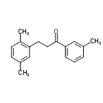 结构式 CAS# 898794-76-8, 3-(2,5-二甲基苯基)-1-(3-甲基苯基)-1-丙酮