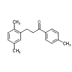 structure of CAS# 898794-78-0, 3-(2,5-Dimethylphenyl)-1-(4-methylphenyl)-1-propanone;3-(2,5-dimethylphenyl)-4'-methylpropiophenone