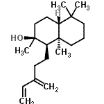 CAS#: 89900-49-2， (1R,2S,4aR,8aR)-2,5,5,8a-Tetramethyl-1-(3-methylene-4-penten-1-yl)decahydro-2-naphthalenol