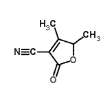 CAS#: 89910-47-4， 4,5-Dimethyl-2-oxo-2,5-dihydro-3-furancarbonitrile