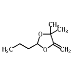 CAS#: 89995-45-9， 4,4-Dimethyl-5-methylene-2-propyl-1,3-dioxolane