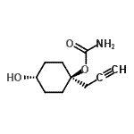 CAS#: 90105-77-4， trans-4-Hydroxy-1-(2-propyn-1-yl)cyclohexyl carbamate