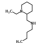 structure of CAS# 901586-15-0, N-[(1-Ethyl-2-piperidinyl)methyl]-1-butanamine;butyl[(1-ethylpiperidin-2-yl)methyl]amine;N-[(1-ethyl-2-piperidinyl)methyl ]-1-butanamine;N-[(1-ethyl-2-piperidinyl)methyl]-1-butanamine