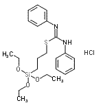CAS#: 90210-35-8， 3-(Triethoxysilyl)propyl N,N'-diphenylcarbamimidothioate hydrochloride (1:1)