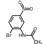 结构式 CAS# 90221-50-4, N-(2-溴-5-硝基苯基)乙酰胺