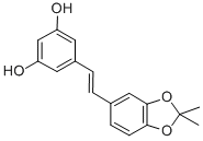 CAS#: 90275-02-8， 3,4-O-Isopropylidene-3,3',4,5'-tetrahydroxystilbene