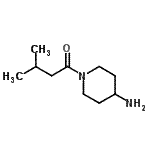 结构式 CAS# 902836-42-4, 1-(4-氨基-1-哌啶基)-3-甲基-1-丁酮