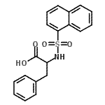 structure of CAS# 90291-46-6, N-(1-Naphthylsulfonyl)phenylalanine;N-(1-Naphthalenesulfonyl)-L-phenylalanine;N-(1-Naphthylsulfonyl)-L-phenylalanine;N-(1-Naphthylsulfonyl)phenylalanine