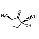 CAS#: 90314-46-8， (2S,5R)-2-Ethynyl-2-hydroxy-5-methylcyclopentanone