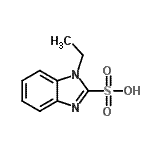 结构式 CAS# 90331-19-4, 1-乙基-1H-苯并咪唑-2-磺酸