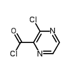 structure of CAS# 90361-99-2, 3-Chloro-2-pyrazinecarbonyl chloride;3-chloropyrazine-2-carbonyl chloride