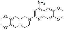 CAS#: 90402-40-7， 2-(6,7-Dimethoxy-3,4-dihydro-1H-isoquinolin-2-yl)-6,7-dimethoxy-quinolin-4-amine