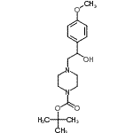 CAS#: 904815-65-2， 2-Methyl-2-propanyl 4-[2-hydroxy-2-(4-methoxyphenyl)ethyl]-1-piperazinecarboxylate