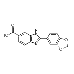 CAS#: 904818-18-4， 2-(1,3-Benzodioxol-5-yl)-1H-benzimidazole-6-carboxylic acid