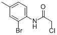 结构式 CAS# 90560-54-6, N-(2-溴-4-甲基苯基)-2-氯乙酰胺