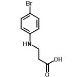 structure of CAS# 90561-83-4, N-(4-Bromophenyl)-beta-alanine