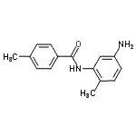 结构式 CAS# 905810-25-5, N-(5-氨基-2-甲基苯基)-4-甲基苯甲酰胺
