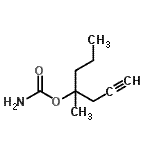 CAS#: 90608-50-7， 4-Methyl-1-heptyn-4-yl carbamate