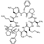 CAS#: 9062-61-7， Cyclo(L-leucyl-D-phenylalanyl-L-prolyl-L-valyl-L-ornithyl-L-leucyl-D-phenylalanyl-L-prolyl-L-valyl-L-ornithyl)