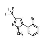 CAS#: 906352-89-4， 5-(2-Bromophenyl)-1-methyl-3-(trifluoromethyl)-1H-pyrazole