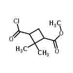 CAS#: 90675-51-7， Methyl 3-(chlorocarbonyl)-2,2-dimethylcyclobutanecarboxylate