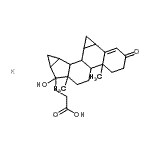 CAS#: 90704-90-8， 3-(8-Hydroxy-5a,7a-dimethyl-3-oxo-1a,3,4,5,5a,5b,6,7,7a,8,8a,9,9a,9b,9c,9d-hexadecahydro-1H-cyclopropa[4,5]cyclopenta[1,2-a]cyclopropa[l]phenanthren-8-yl)propanoic acid - potassium (1:1)