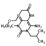 CAS#: 90749-74-9， N-(6-Amino-1-isobutyl-3-methyl-2,4-dioxo-1,2,3,4-tetrahydro-5-pyrimidinyl)-3-methoxypropanamide