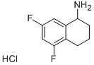 结构式 CAS# 907973-46-0, 5,7-二氟-1,2,3,4-四氢-1-萘胺