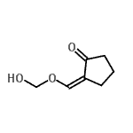 CAS#: 90831-88-2， (2Z)-2-[(Hydroxymethoxy)methylene]cyclopentanone